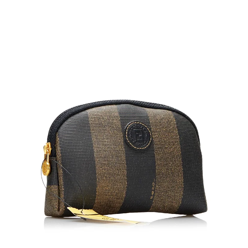 Fendi bags with a back - zip pocket for storing valuables securelyFendi Pequin Pouch (SHG-orH3yI)