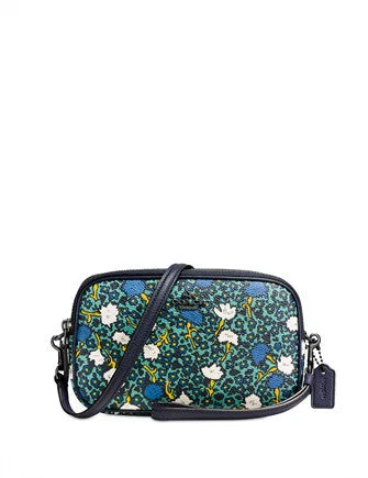 Coach backpacks with a padded back panel for comfort during long - term useCoach Crossbody Clutch in Yankee Floral Print Canvas