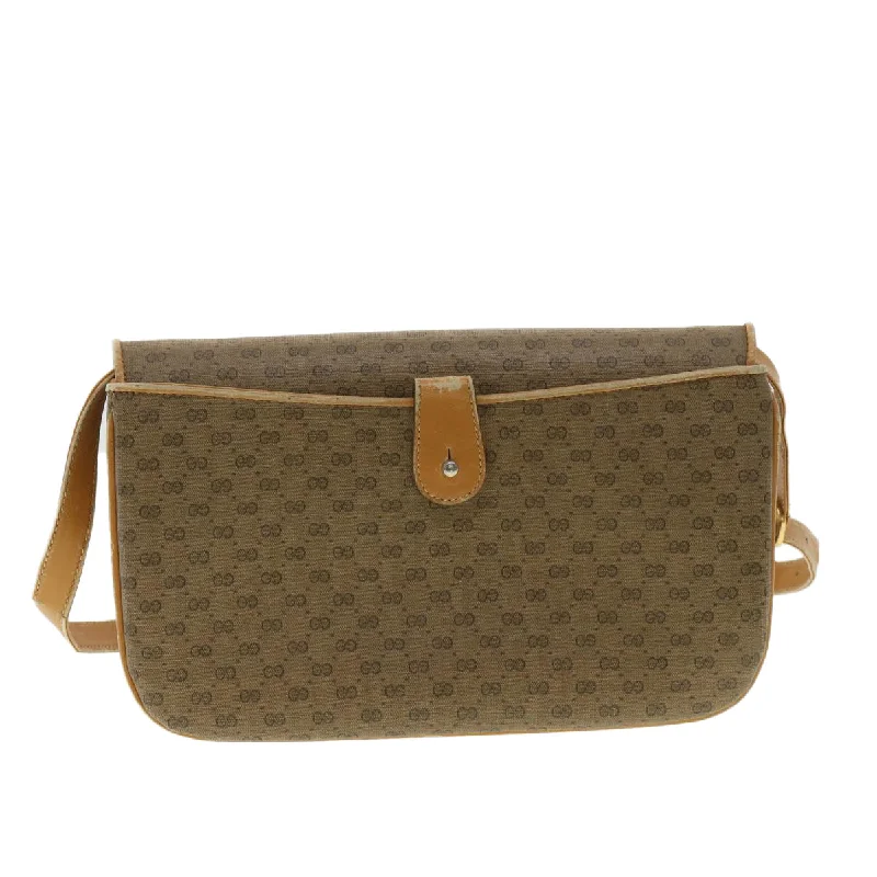 Ladies Gucci shoulder bags with a wide - width strapLadies Gucci shoulder bags with a wide - width strapGUCCI Micro GG Canvas Shoulder Bag Beige  ar8365