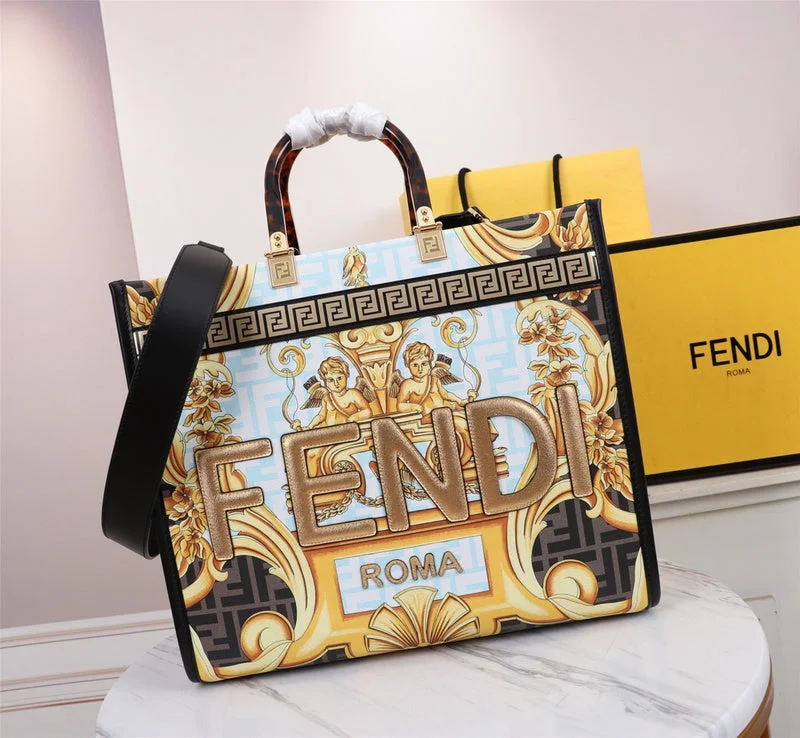 Fendi tote bags with a water - resistant lining for practicality during rainy daysWF - Fendi Bags - 191