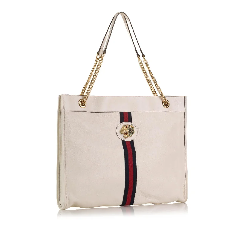 Women Gucci bags with a magnetic snap closure for easy accessWomen Gucci bags with a magnetic snap closure for easy accessGucci Large Rajah Tote Bag (SHG-XKAdPj)