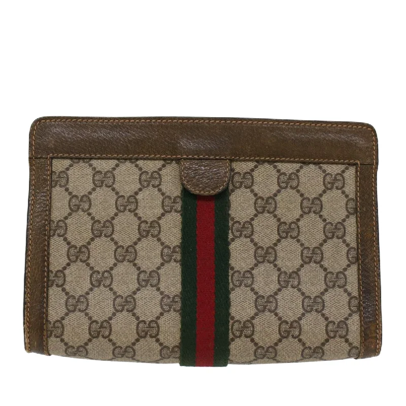 Gucci tote bags for women with a spacious interiorGucci tote bags for women with a spacious interiorGUCCI GG Canvas Web Sherry Line Clutch Bag Beige Red 67.014.2125  ki3236