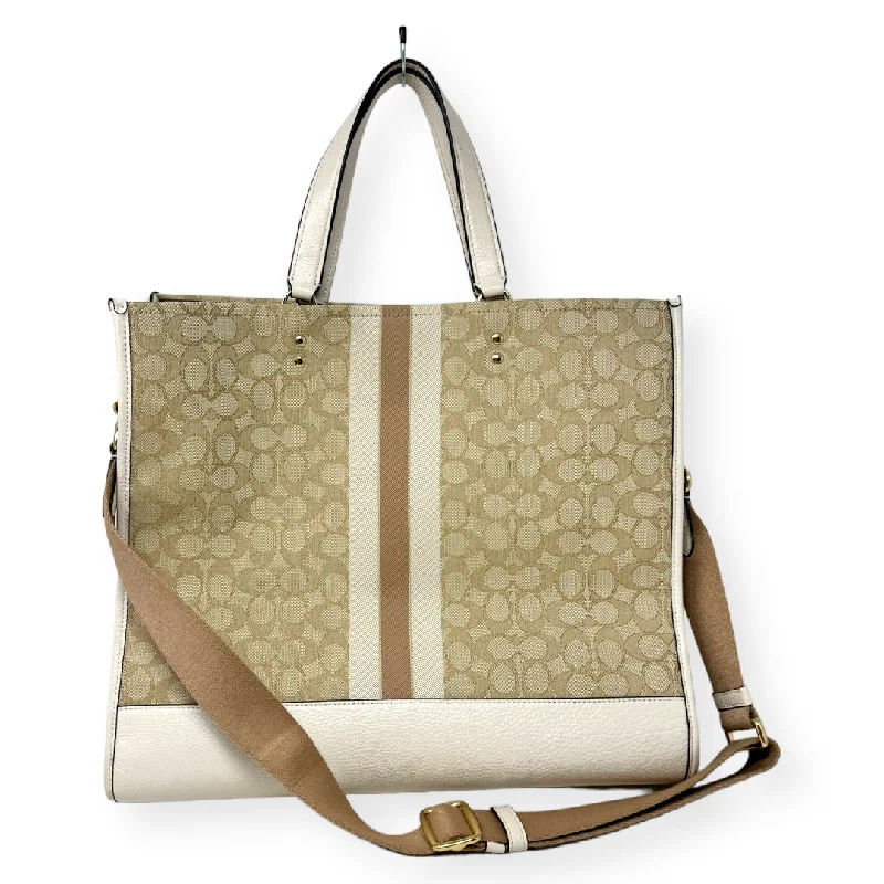 Ladies Coach Tabby bags with a textured leather surface for a more tactile lookTote Designer By Coach  Size: Large