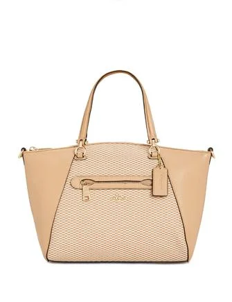 Ladies Coach shoulder bags with a magnetic - closure flap for easy accessCoach Legacy Jacquard Prairie Satchel