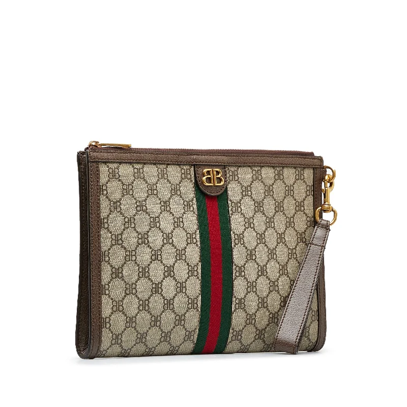 Gucci Marmont bags for women with a contrast - colored interiorGucci Marmont bags for women with a contrast - colored interiorGUCCI X Balenciaga BB Supreme Ophidia Web Clutch Clutch Bag