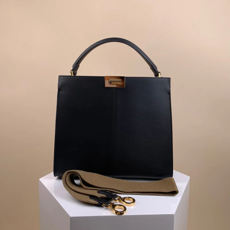 Fendi tote bags with a double - handle and shoulder - strap option for versatile carryingWF - Fendi Bags - 190