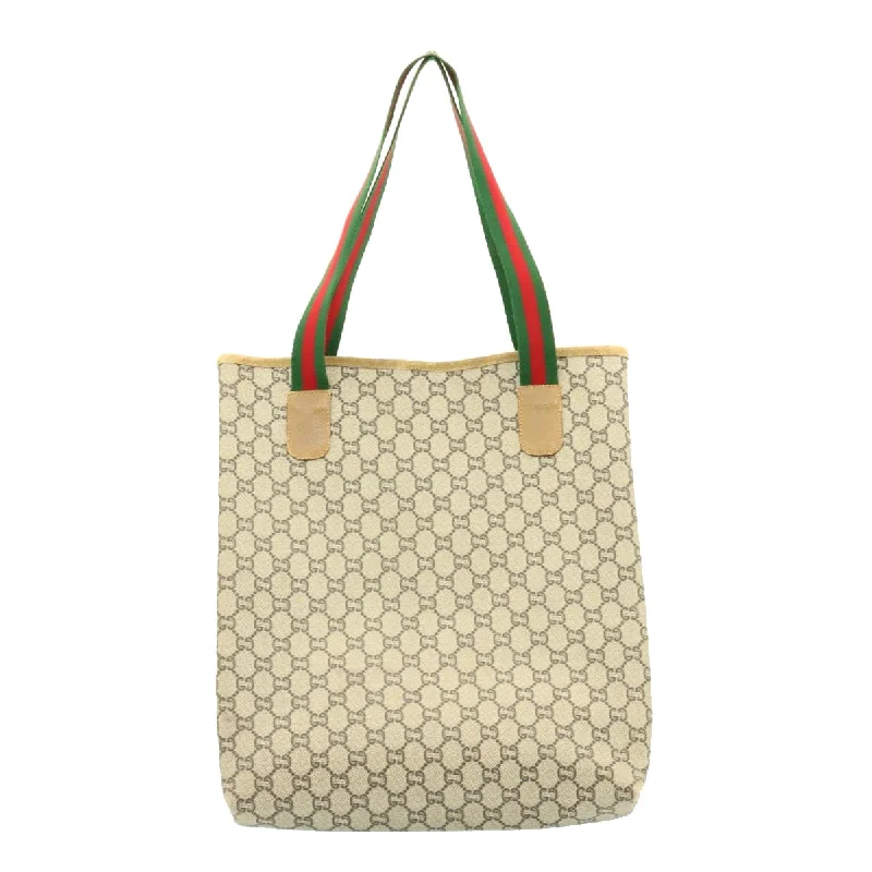 Gucci tote bags for women with a printed Gucci logoGucci tote bags for women with a printed Gucci logoGUCCI Web Sherry Line GG Canvas Tote Bag Beige Red Green  ms041