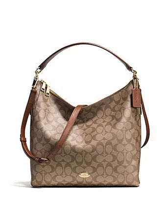 Coach tote bags with a spacious interior and multiple compartments for organizationCoach Celeste Convertible Hobo in Signature Coated Canvas