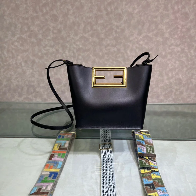 Fendi tote bags with a double - zip closure for enhanced securityWF - Fendi Bags - 196