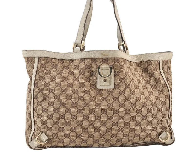 Women Gucci Sylvie bags with a leather - wrapped handleWomen Gucci Sylvie bags with a leather - wrapped handleAuthentic GUCCI Abbey Shoulder Tote Bag GG Canvas Leather 141472 Brown 1725K