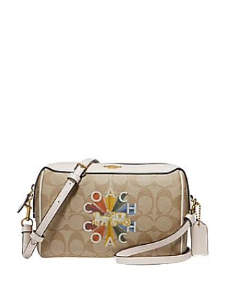 Coach bags with a zip - top closure and a front - pocket for quick accessCoach Bennett Crossbody in Signature Canvas With Radial Rainbow