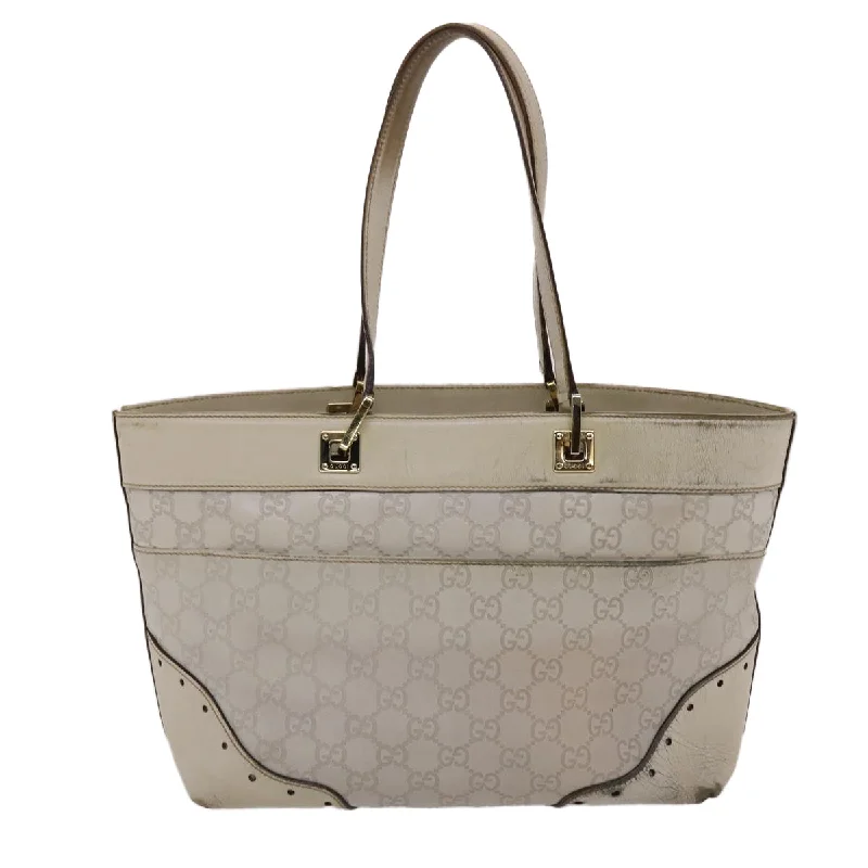 Medium - sized Women Gucci handbags for everyday useMedium - sized Women Gucci handbags for everyday useGUCCI  Shima Tote Bag Leather White  49072