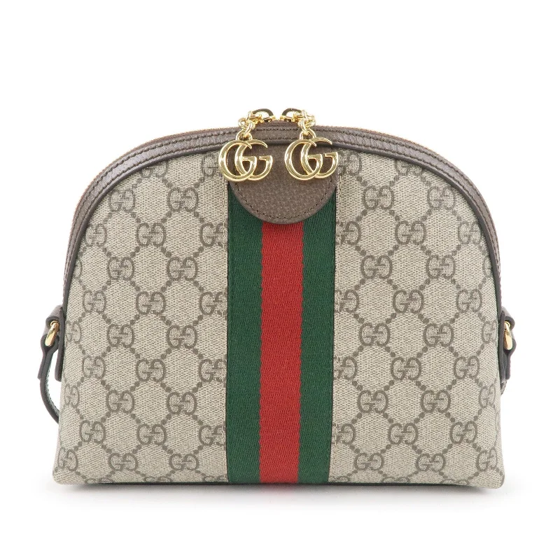 Gucci tote bags for women with a printed Gucci logoGucci tote bags for women with a printed Gucci logoGUCCI Ophidia GG Supreme Leather Shoulder Bag Beige Brown 499621