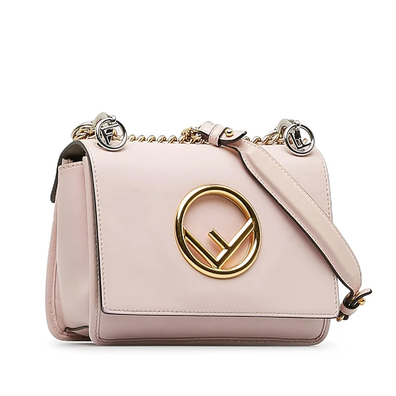 Fendi crossbody bags with a detachable fanny pack strap for a trendy and practical optionFendi Small F is Fendi Kan I Crossbody (SHG-iIoCR0)