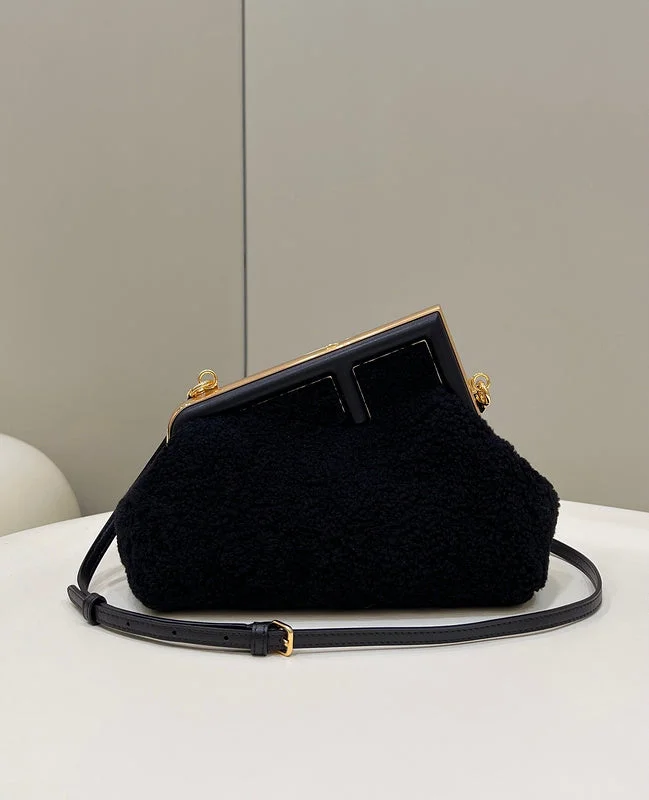 Ladies Fendi shoulder bags with a detachable phone stand for hands - free viewingWF - Fendi Bags - 201