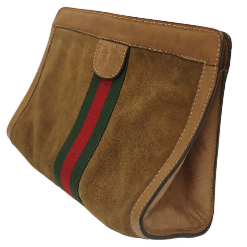 Women Gucci crossbody bags with a keychain holderWomen Gucci crossbody bags with a keychain holderGUCCI Vintage Clutch Bag Sherry Line Perfume Suede Second Women's