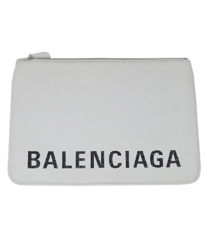 Balenciaga Speed large size with adjustable drawstringsBalenciaga White Leather Handbag