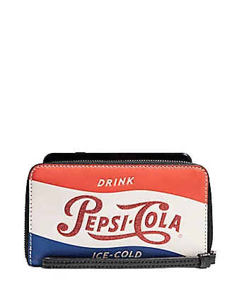 Coach backpacks with a hidden back pocket for securityCoach Phone Wallet With Pepsi