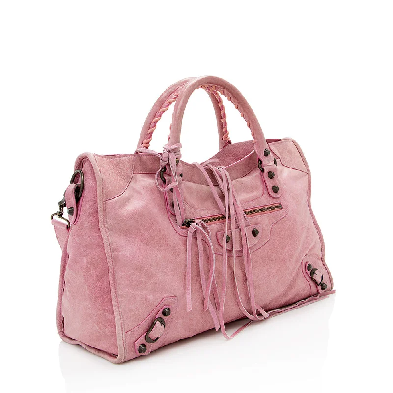 Balenciaga Neo Classic small size with smooth leather finishBalenciaga Agneau Classic City Satchel (SHF-17347)