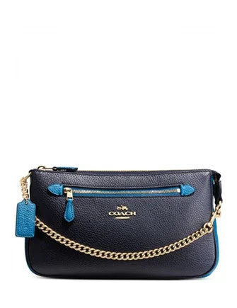 Ladies Coach crossbody bags with a single - strap design for simplicityCoach Nolita Wristlet 24 in Colorblock Leather