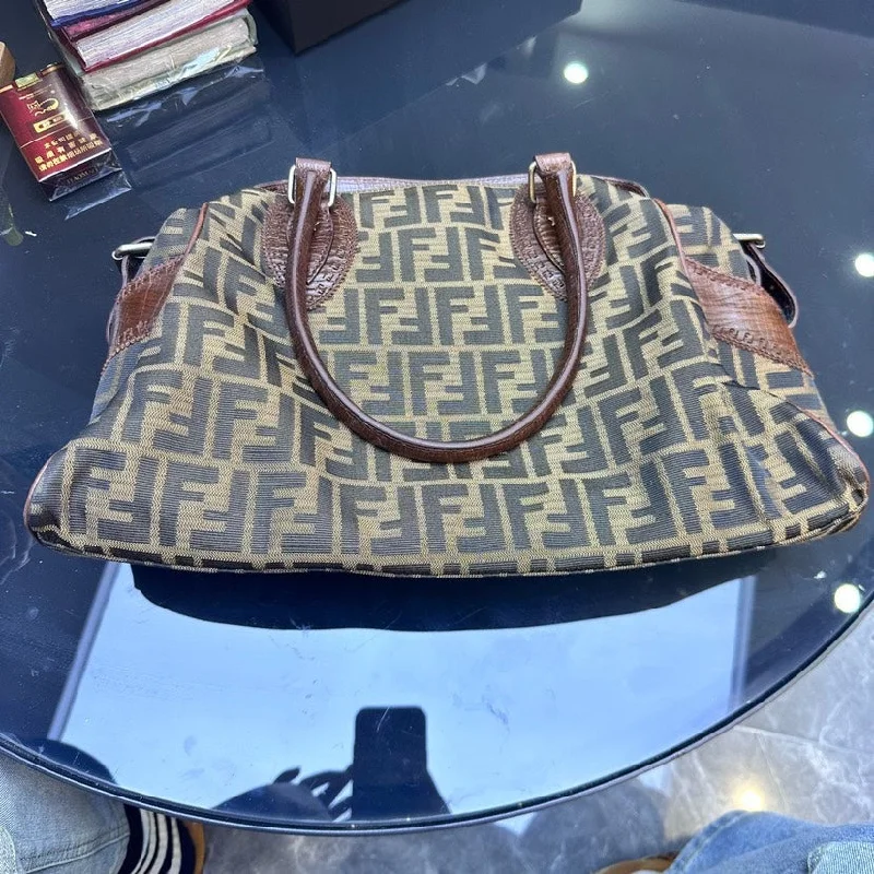 Fendi bags with a detachable makeup pouch inside for beauty - conscious usersFendi Vintage Brown Monogram Tote Bag 40cm