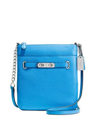 Coach handbags with a beaded trim for a glamorous and elegant lookCoach Swagger Swingpack in Polished Pebble Leather