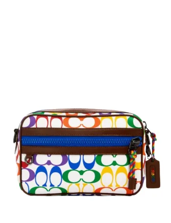 Coach Tabby bags with a classic turnlock closure for a timeless styleCoach Graham Crossbody In Rainbow Signature Canvas