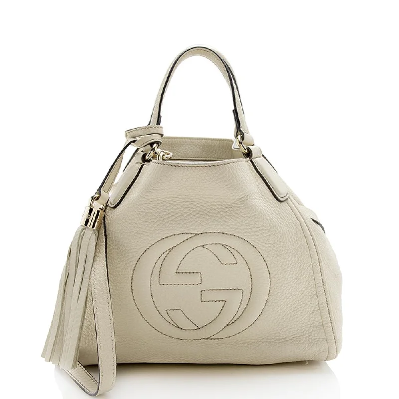 Gucci handbags for women with a patent - leather finishGucci handbags for women with a patent - leather finishGucci Leather Soho Small Tote (SHF-12921)