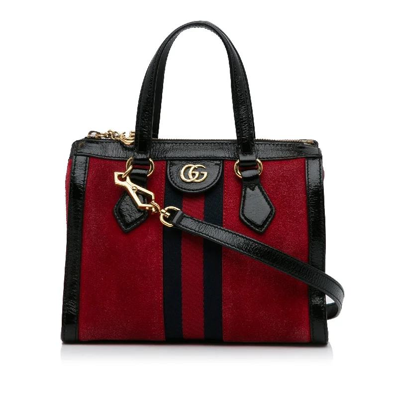 Gucci tote bags for women with a double - handle designGucci tote bags for women with a double - handle designGucci Ophidia Handbag Red Suede