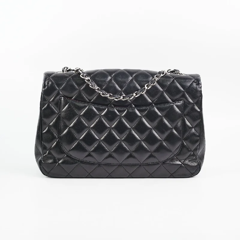 Chanel Luxury Handbag for High - End EventsChanel Black Jumbo Single Flap Black