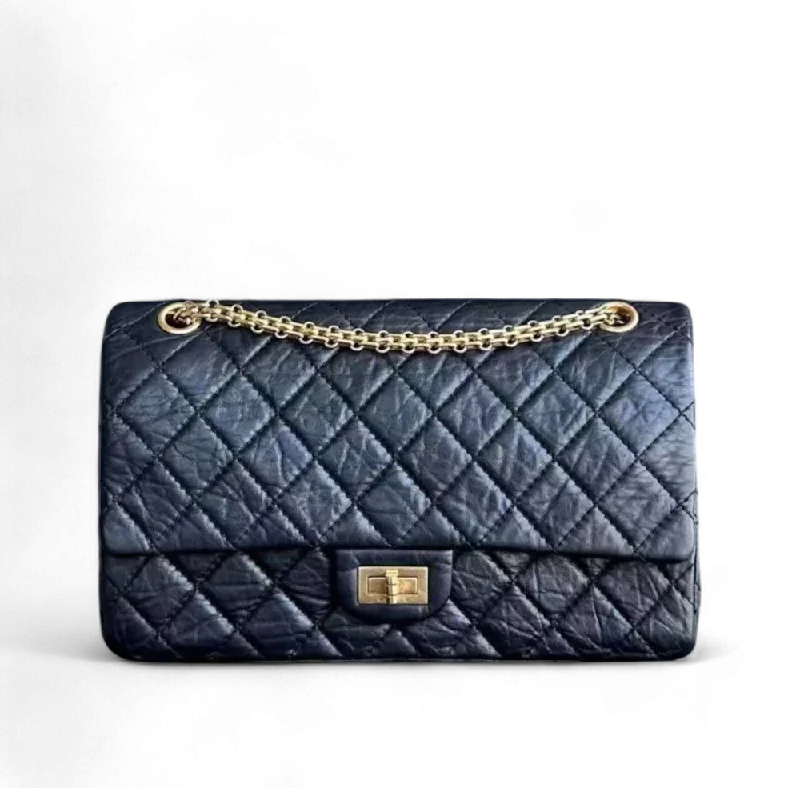 Chanel Black Handbag for Business MeetingsChanel 2.55 226 Reissue 28CM Quilted Aged Calfskin Black Golden Hardware