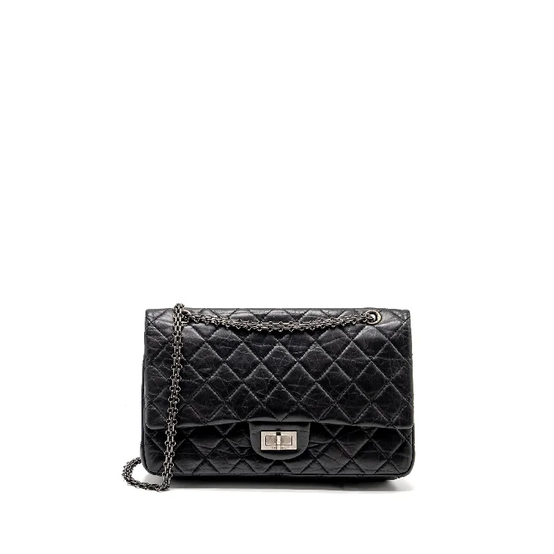 Chanel Chain Strap Handbag for Everyday UseChanel 2.55 227 Reissue Flap Bag Aged Calfskin Black Ruthenium Hardware