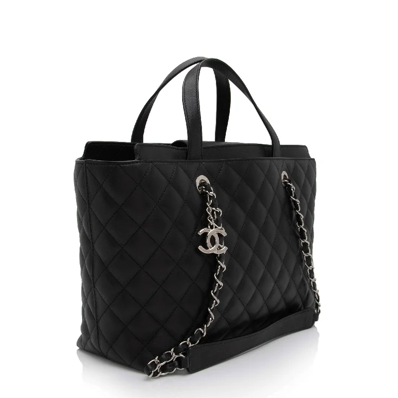 Chanel All - Match Handbag for Versatile StylingChanel Calfskin CC Large Shopping Tote (kkslci)