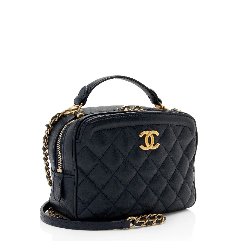 Chanel Colorful Handbag for Spring OutfitsChanel Calfskin CC Small Vanity Case (7b563I)