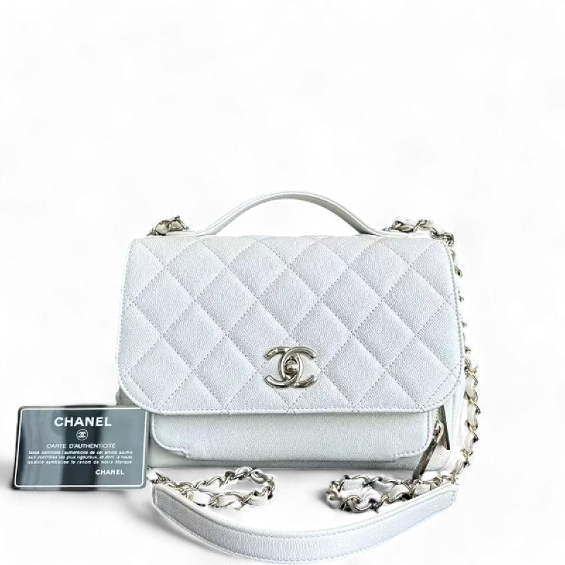 Chanel Colorful Handbag for Spring OutfitsChanel Business Affinity - Caviar Medium White Golden Hardware Series 25