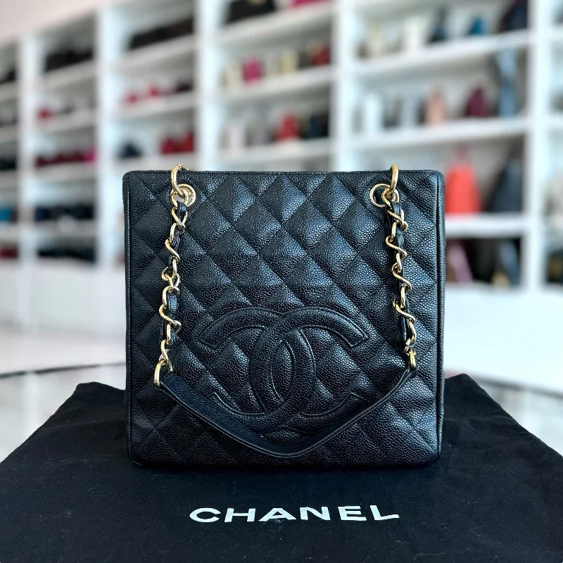 Chanel Luxury Handbag for High - End EventsCaviar PST Petite Shopping Tote Black GHW No 11