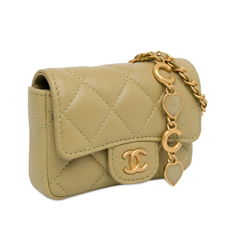 Chanel Classic Flap Bag for Evening PartyChanel CC Quilted Calfskin Belt Bag (WnVN3d)