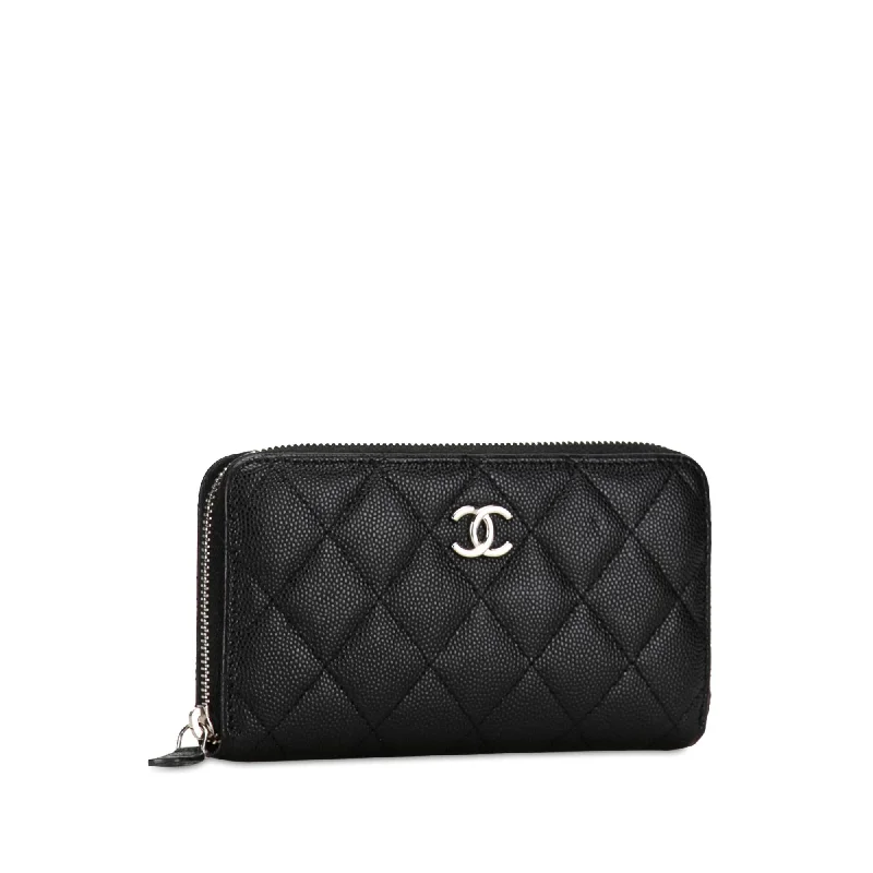 Chanel New Arrival Handbag with Gold HardwareChanel CC Quilted Caviar Zip Around Wallet (qgCY15)