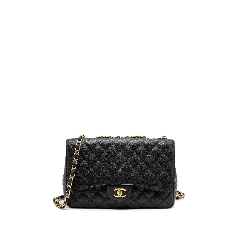 Chanel All - Match Handbag for Versatile StylingChanel classic jumbo single flap bag caviar black GHW