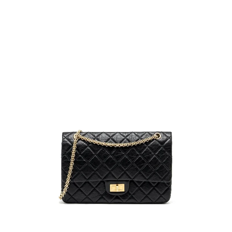 Chanel Luxury Handbag for High - End EventsChanel Large 2.55 Reissue Double Flap Bag Aged Calfskin Black GHW