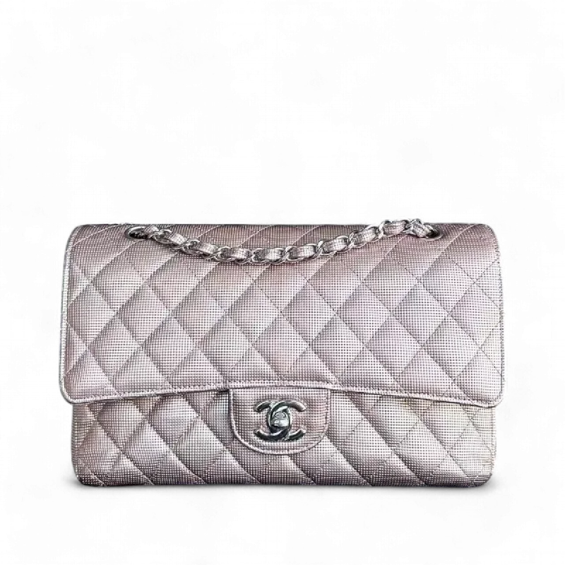 Chanel Black Handbag for Business MeetingsChanel Calfskin Classic Flap Double Flap Metallic Pixelated Pixel Limited Edition Pink Silver Hardware No 21