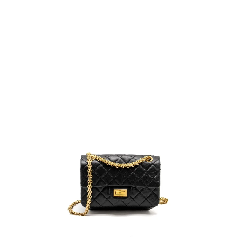 Chanel Black Handbag for Business MeetingsChanel Mini 2.55 Reissue Aged Calfskin BLACK GHW (Microchip)