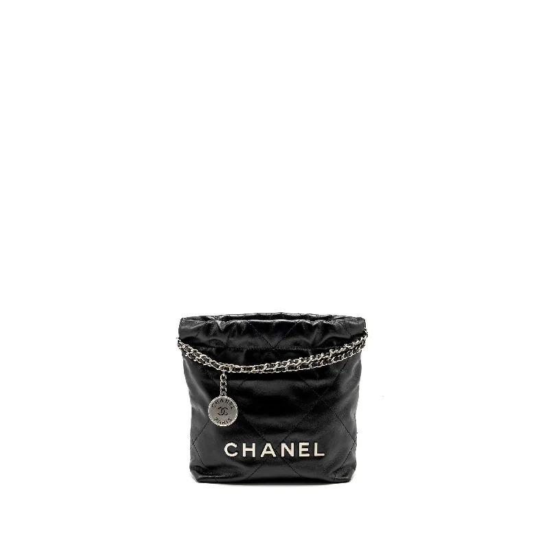 Chanel Black Handbag for Business MeetingsChanel mini 22 Bag Shiny Calfskin Black SHW (Microchip)