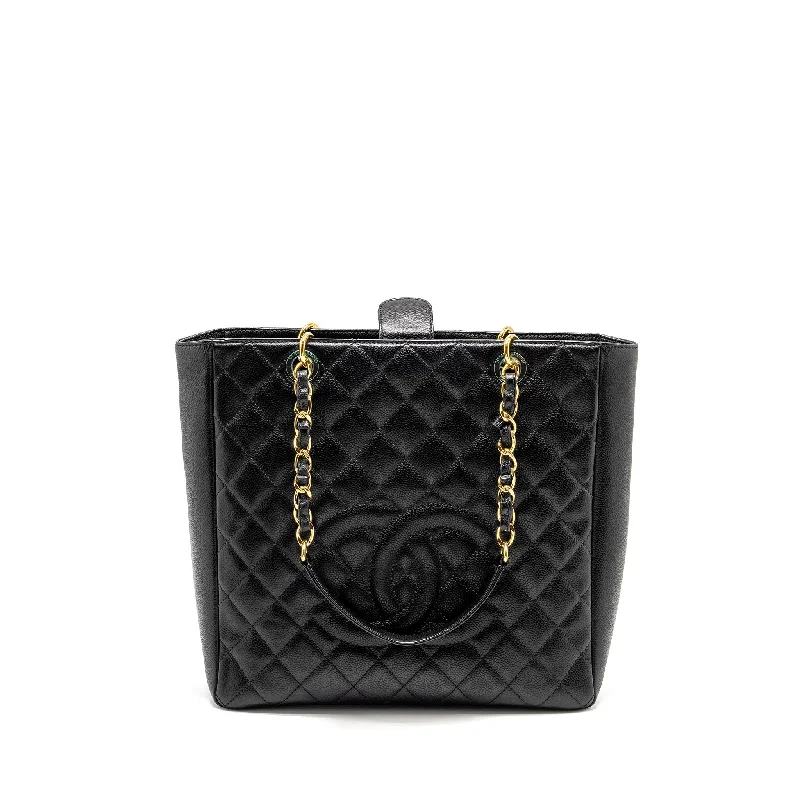 Chanel Limited Edition Handbag for CollectorsChanel Petit Shopping Tote Bag Caviar Black GHW