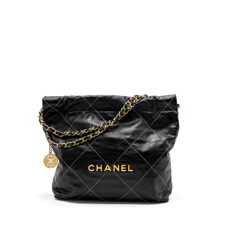 Chanel Colorful Handbag for Spring OutfitsChanel small 22 bag calfskin with white Stitching black GHW (microchip)