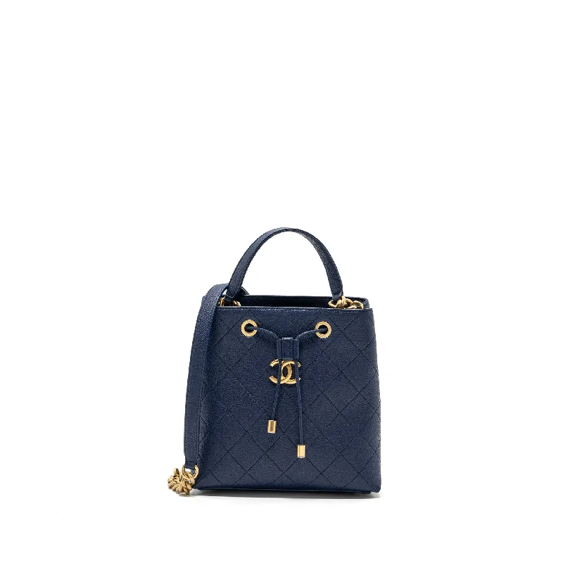 Chanel Colorful Handbag for Spring OutfitsChanel Top Handle Drawstring Bucket Bag Caviar Navy GHW