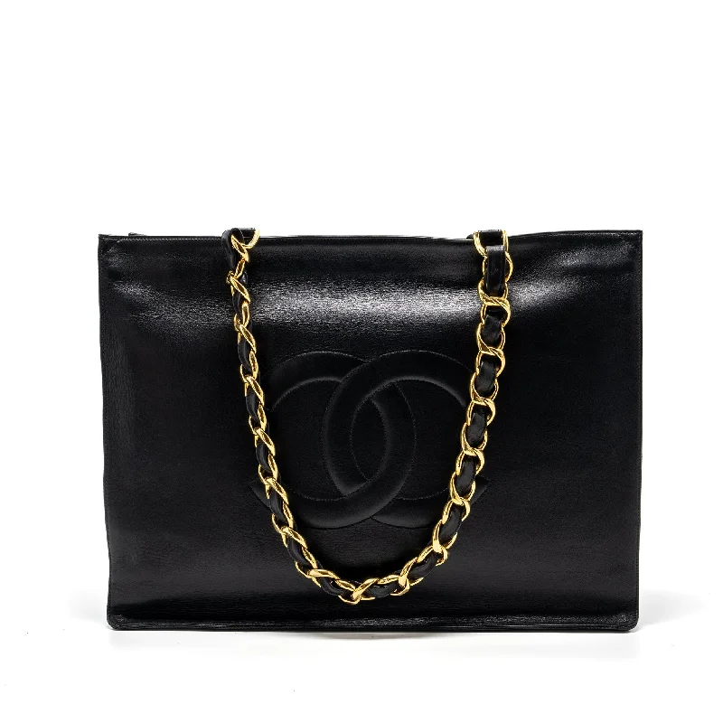 Chanel Vintage Inspired Handbag for Retro LoversChanel Vintage Tote Bag Calfskin Black GHW