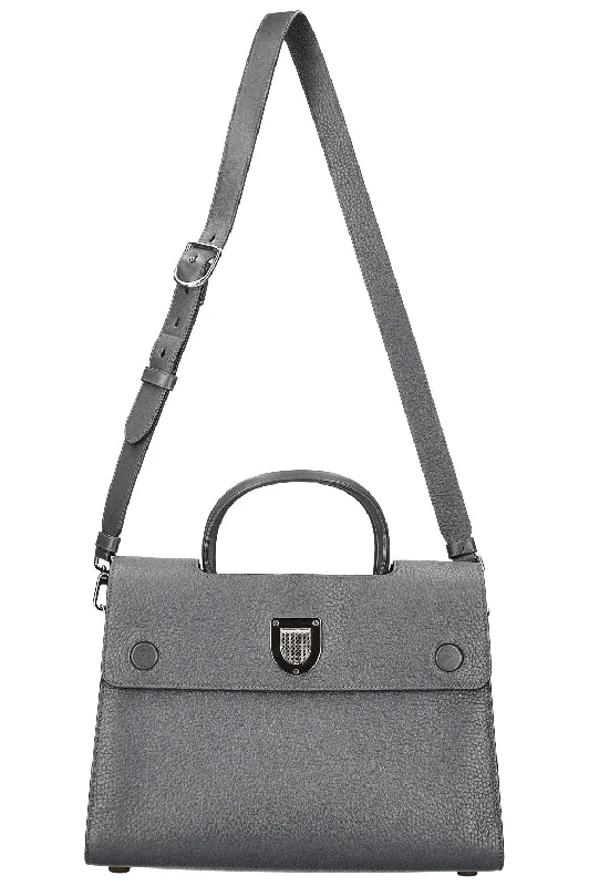 Christian Dior handbags with a detachable mirror for on - the - go touch - upsCHRISTIAN DIOR Diorever Bag Medium Grey