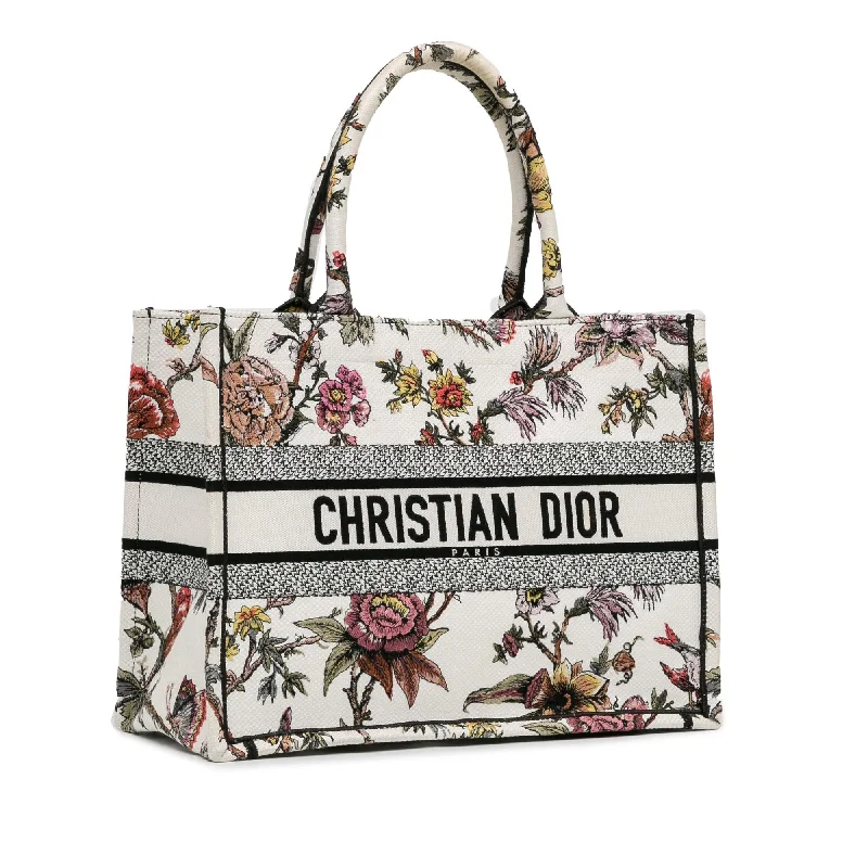 Christian Dior bags with a side - pocket for holding a water bottleDior Medium Jardin Botanique Book Tote (8YyhNd)