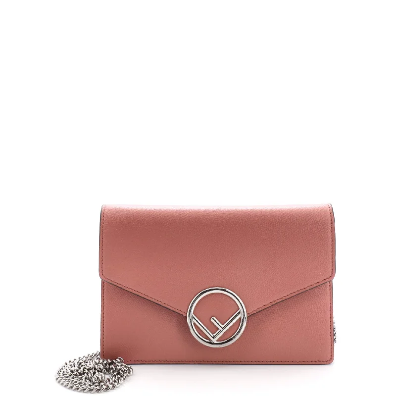 F is Fendi Envelope Wallet on Chain Leather